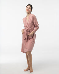 Bata Mujer Algodón Cruzada Little Unicorn 771 Bata Little Unicorn Rosa S