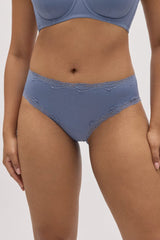 BRAGA MIDI 10772 Bragas Midi Ysabel Mora Satin blue S