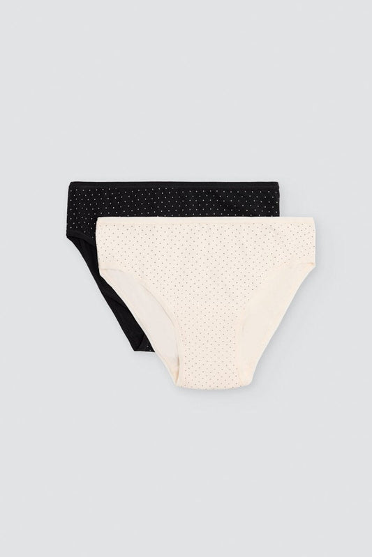 Pack de 2 bragas midi de algodón Ysabel Mora 19550