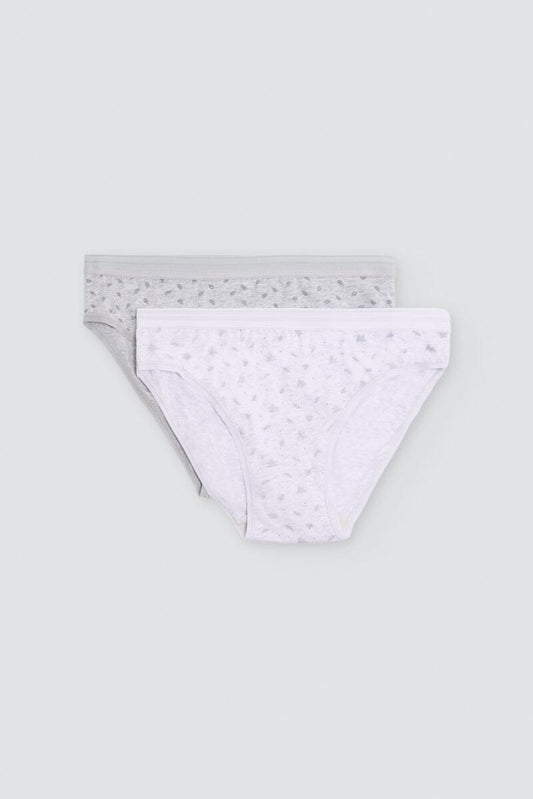 Pack de 2 bragas midi de algodón Ysabel Mora 19552