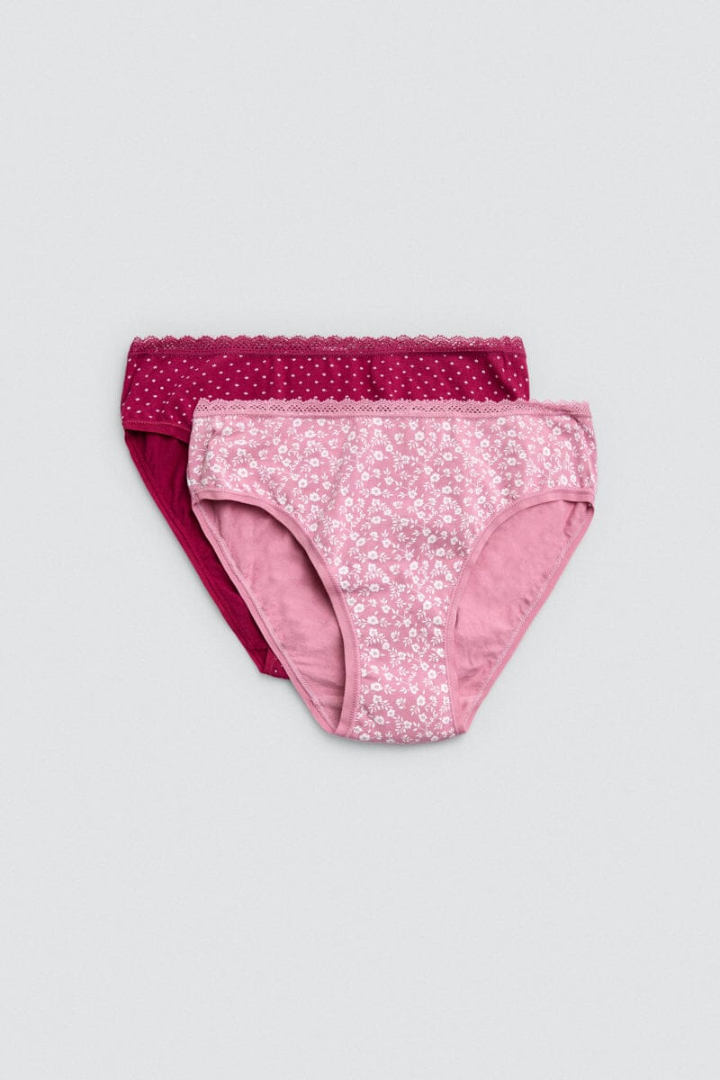 BRAGA MIDI PACK DE 2 Bragas Midi Ysabel Mora Surtido S
