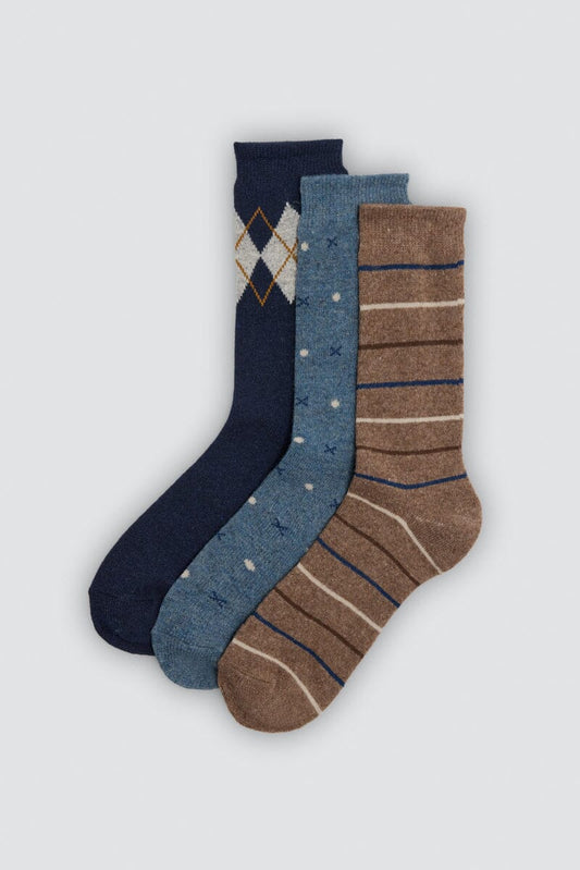 Calcetín Hombre Lana Pack de 3 22119 Calcetines Ysabel Mora