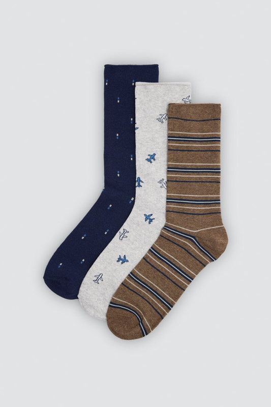 Calcetín Hombre Sin Puño Pack de 3 22109 Calcetines Ysabel Mora