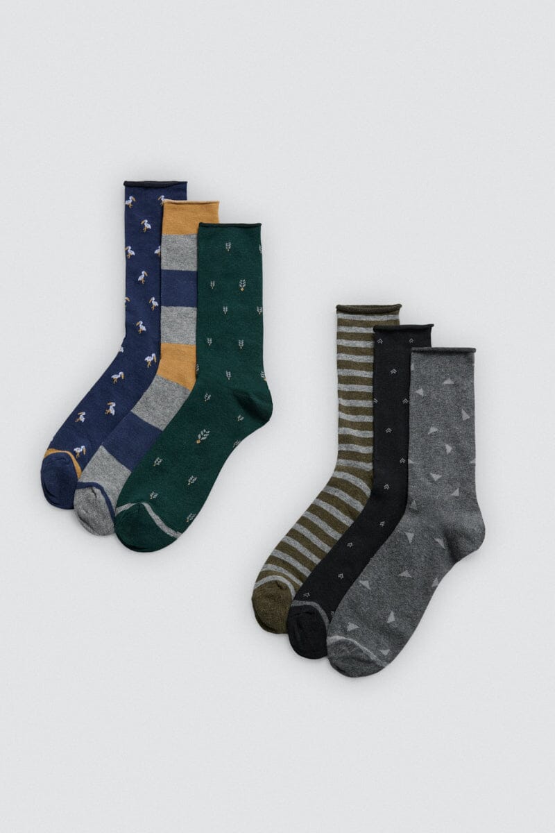 CALCETÍN HOMBRE SIN PUÑO PACK DE 3 22945 Calcetines Ysabel Mora