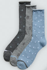 CALCETÍN MUJER SIN PUÑO PACK DE 3 Calcetines Ysabel Mora Cool Winter Única