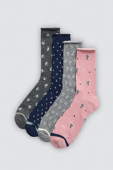 Calcetín Mujer Sin Puño Pack de 4 Calcetines Ysabel Mora Surtido Única