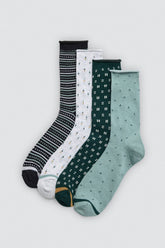 Calcetín Mujer Sin Puño Pack de 4 Calcetines Ysabel Mora Surtido Única