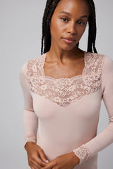 Camiseta Térmica Mujer con Encaje Ysabel Mora 70005 Térmico Ysabel Mora Nude S
