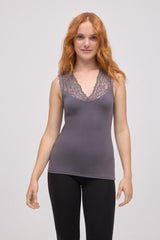 Camiseta Térmica sin Mangas Ysabel Mora 70035 Térmico Ysabel Mora Gris Oscuro S