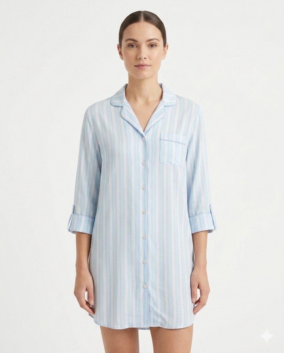 Camisón Abierto Camisón Little Unicorn Celeste S