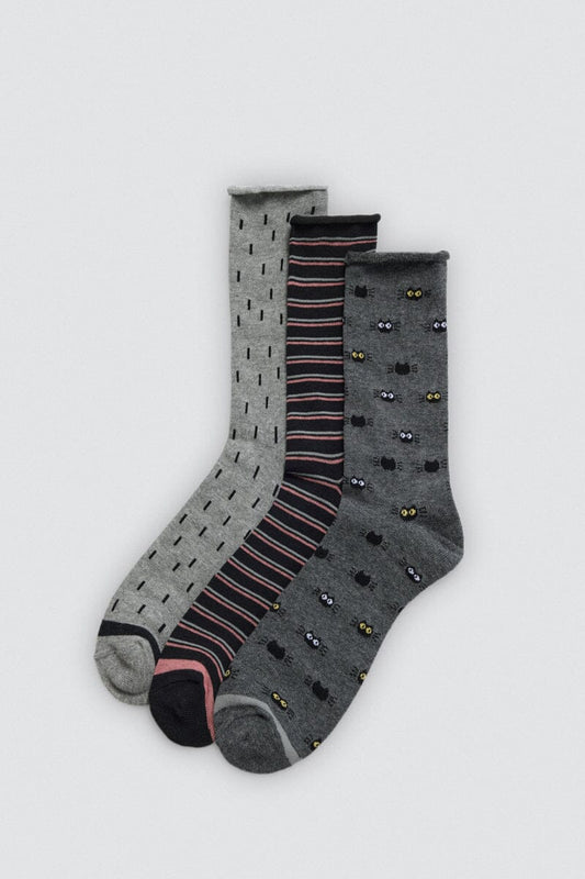 Pack de 3 Calcetines Mujer Sin Puño Ysabel Mora Calcetines Ysabel Mora 36-41