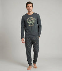 Pijama afelpado de hombre Dark Elephant G342 Pijama Dark Elephant by Little Unicorn