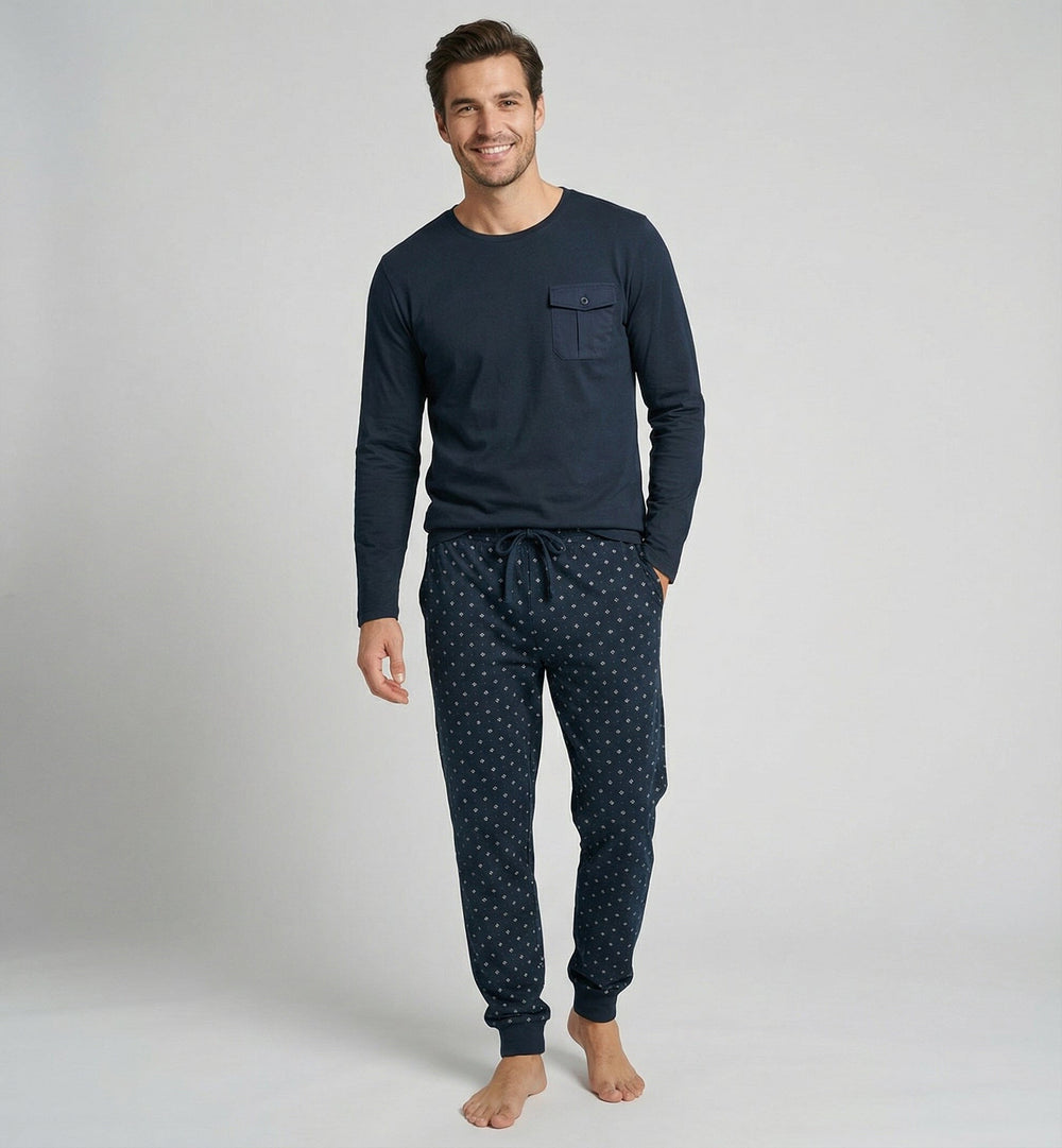 Pijama afelpado de hombre Dark Elephant G345 Pijama Dark Elephant by Little Unicorn