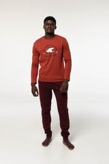 Pijama Algodón Afelpado G304 Pijama Invierno Dark Elephant by Little Unicorn Teja S