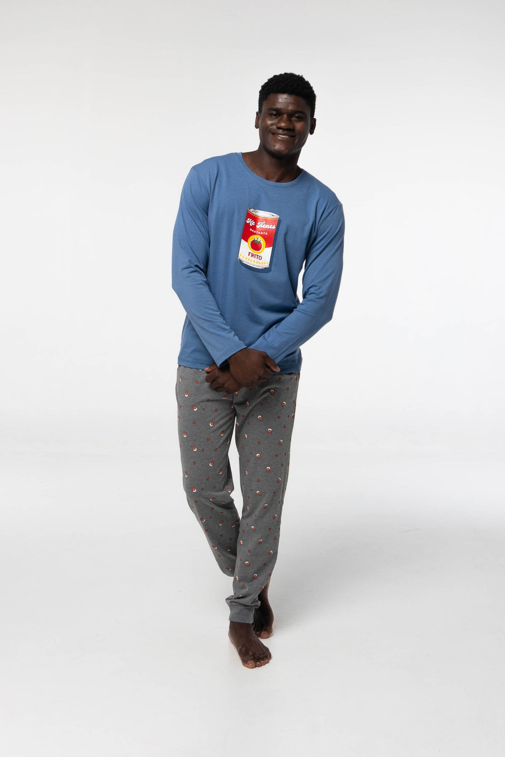 Pijama Algodón Dark Elephant G106 Pijama Invierno Dark Elephant By Little Unicorn Azul S