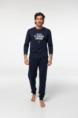 Pijama Algodón Dark Elephant G107 Pijama Invierno Dark Elephant By Little Unicorn Marino S