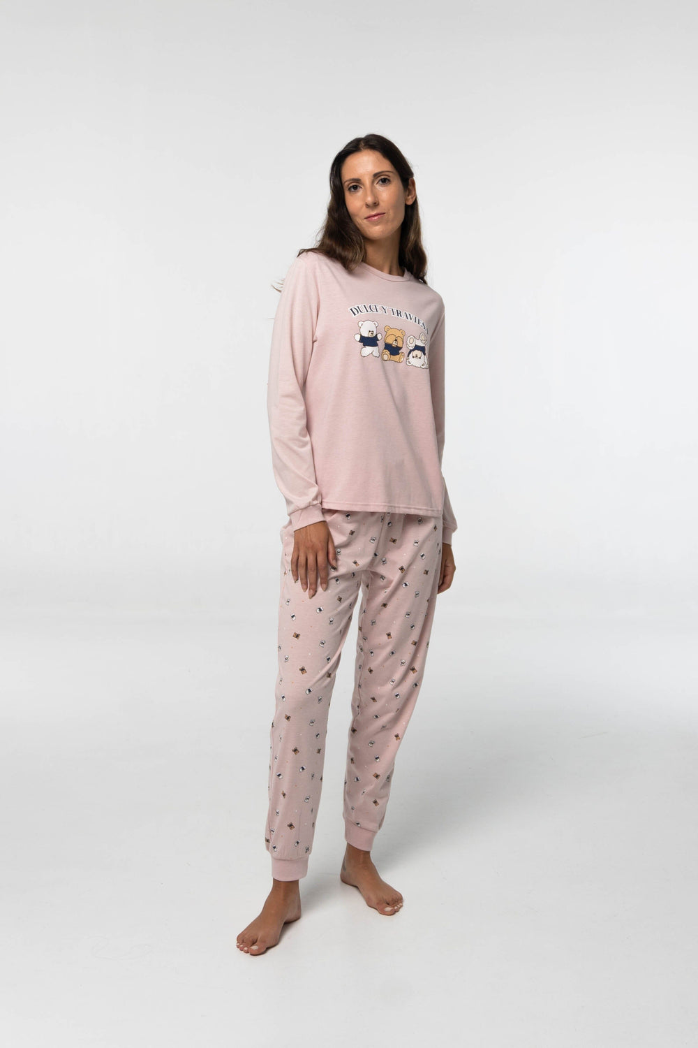 Pijama Algodón Fino D112 Pijama Invierno Little Unicorn Rosa S