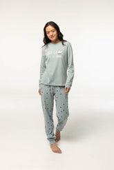 Pijama Algodón Fino D116 Pijama Invierno Little Unicorn Aguamarina Empolvado S