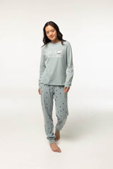 Pijama Algodón Fino D116 Pijama Invierno Little Unicorn Aguamarina Empolvado S