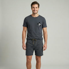 Pijama Corto Pijama Verano Dark Elephant by Little Unicorn Gris S