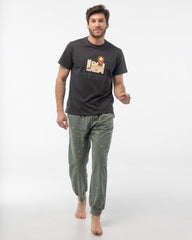 Pijama Hombre 3 Piezas Dark Elephant - V2563 Pijama Verano Dark Elephant by Little Unicorn Gris S