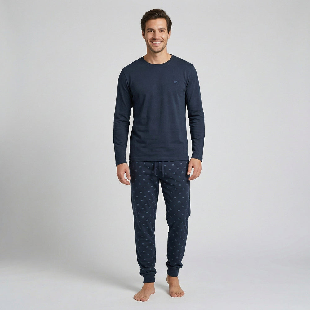 Pijama Largo Pijama Verano Dark Elephant by Little Unicorn Marino S