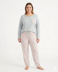 Pijama Largo Tallas Grandes Pijama Verano Little Unicorn Celeste 2XL