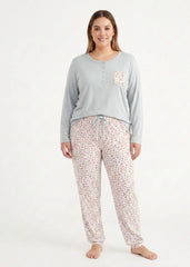 Pijama Largo Tallas Grandes Pijama Verano Little Unicorn Celeste 2XL