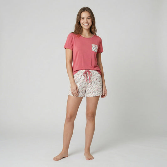 Pijama Manga Corta Modal Pijama Verano Little Unicorn Fresa S