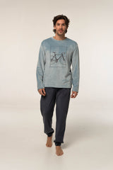 Pijama Microvelur MV003 Pijama Invierno Dark Elephant by Little Unicorn Celeste S