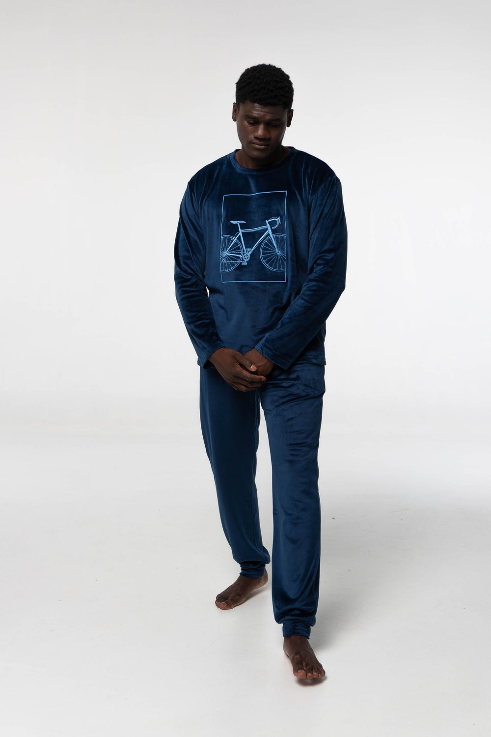 Pijama Microvelur MV003 Pijama Invierno Dark Elephant by Little Unicorn Marino S