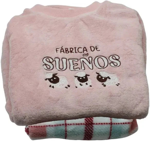 Pijama Mujer Polar D643 Pijama Little Unicorn M Rosa
