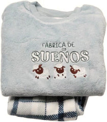 Pijama Mujer Polar D643 Pijama Little Unicorn S Gris Claro