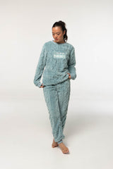 Pijama Mujer Polar D661 - Coralina Extrasuave Pijama Invierno Little Unicorn Aguamarina S