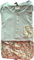 Pijama Mujer Verano Corto Little Unicorn RML032 Pijama Verano Little Unicorn Aguamarina S