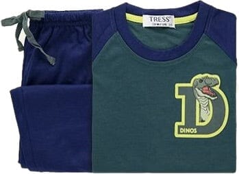 Pijama Niño Tress 215004 Pijama Invierno Tress Verde 1/2