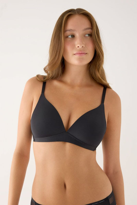Sujetador Sin Aro Con Relleno Brisa Sin Aros Ysabel Mora Negro 85B