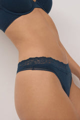 Tanga Encaje 10763 Tanga Ysabel Mora Shadow blue S