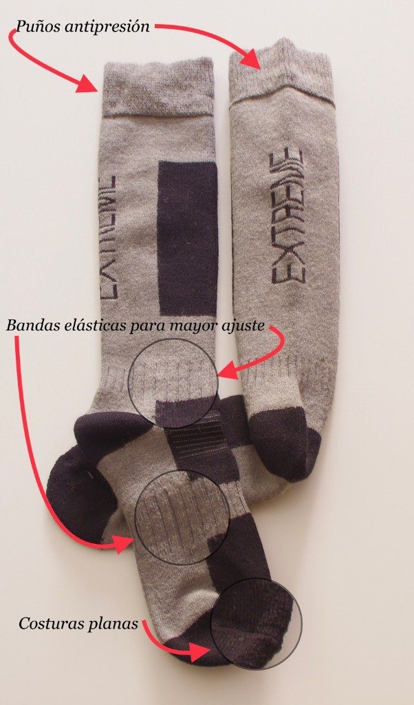 Calcetines Lana Alto trekking - Lencería Yoli