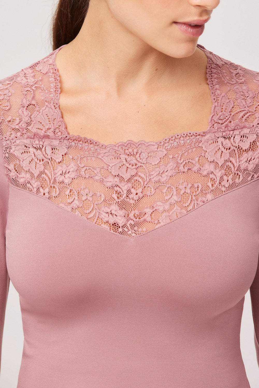 Camiseta Mujer Térmica con Encaje 70005 Térmico Ysabel Mora Bombon desire S
