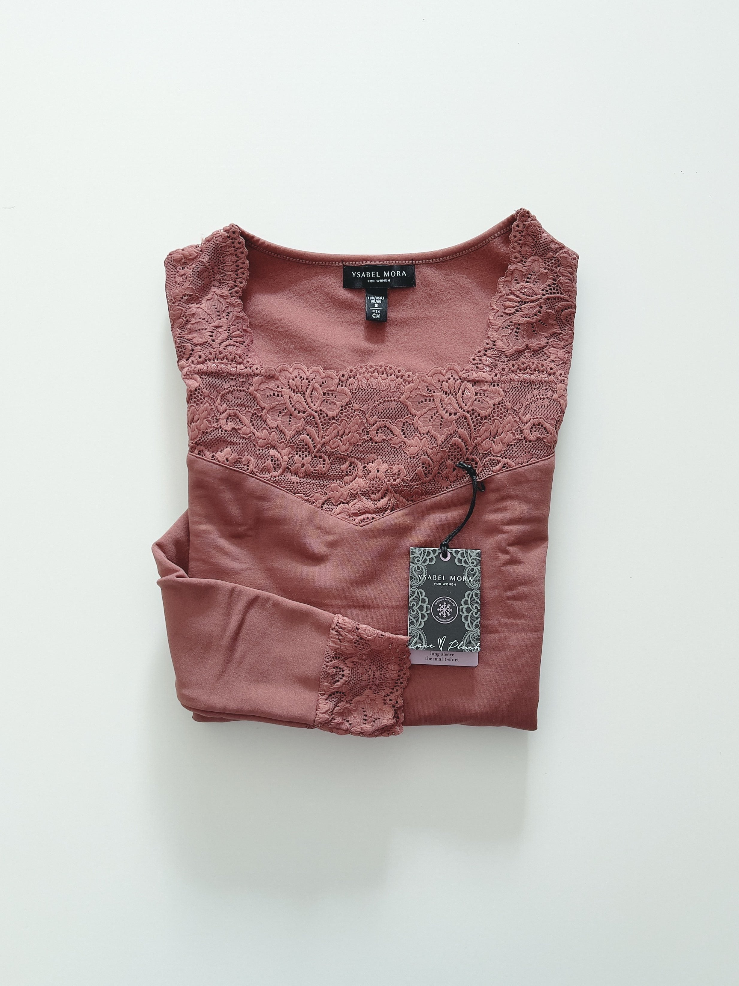 Ysabel Mora Camiseta Térmica mujer encaje talla M 70005 color Marfil -  Mercería Noiva