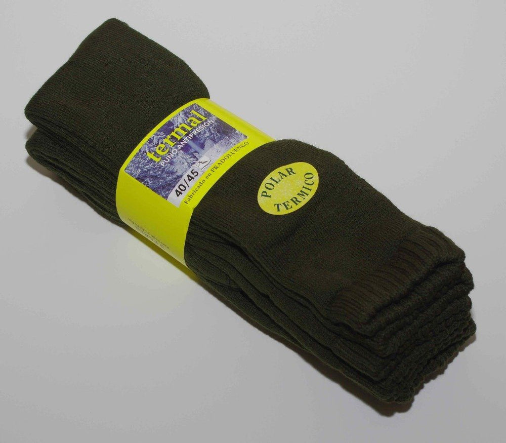 Pack 3 Calcetines Térmicos Largos Pradoluengo Calcetines Calcetines Aroca Única Verde Caza