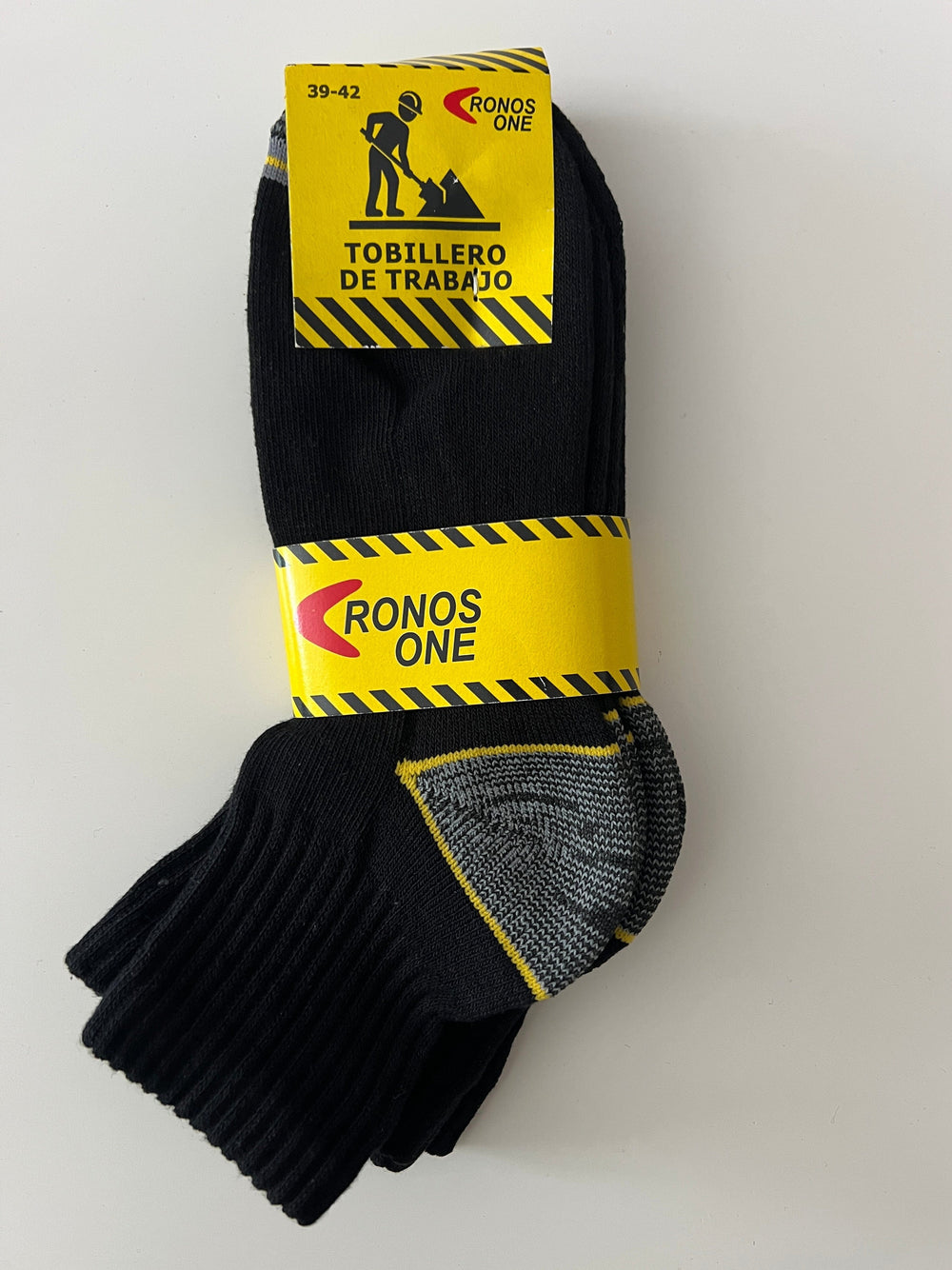 Pack 3 Calcetines Trabajo Tobillero Alto Cronos 1730 Calcetines Cronos