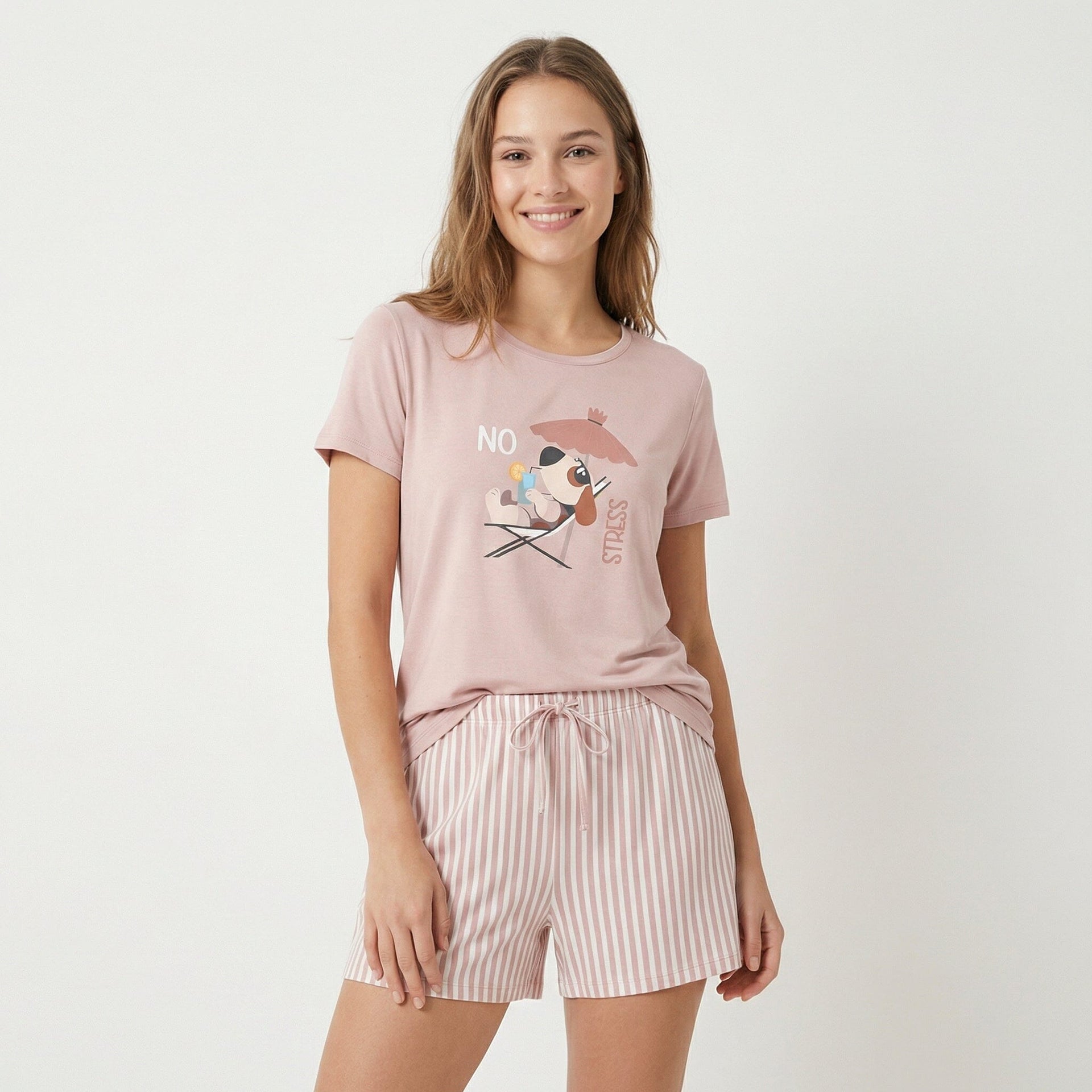Pijama de mujer Little Unicorn de manga corta y tejido modal