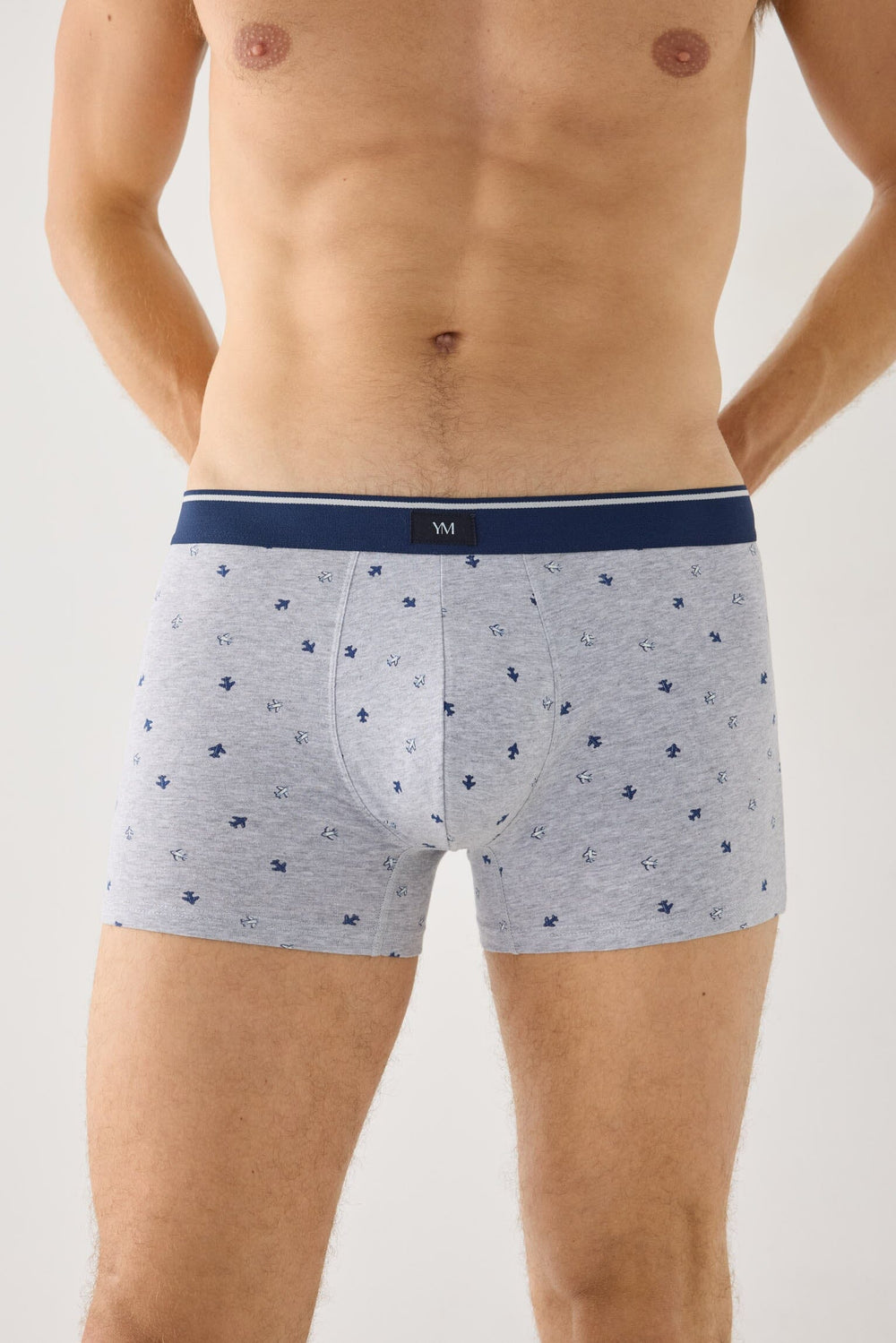 Pack de 2 bóxers Ysabel Mora 20467 de hombre con estampados de lunares y aviones, algodón y elastano