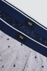 Pack de 2 bóxers Ysabel Mora 20467 de hombre con estampados de lunares y aviones, algodón y elastano
