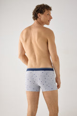 Pack de 2 bóxers Ysabel Mora 20467 de hombre con estampados de lunares y aviones, algodón y elastano