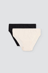 Pack de 2 bragas midi de algodón Ysabel Mora 19550