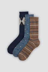 Calcetín Hombre Lana Pack de 3 22119 Calcetines Ysabel Mora 