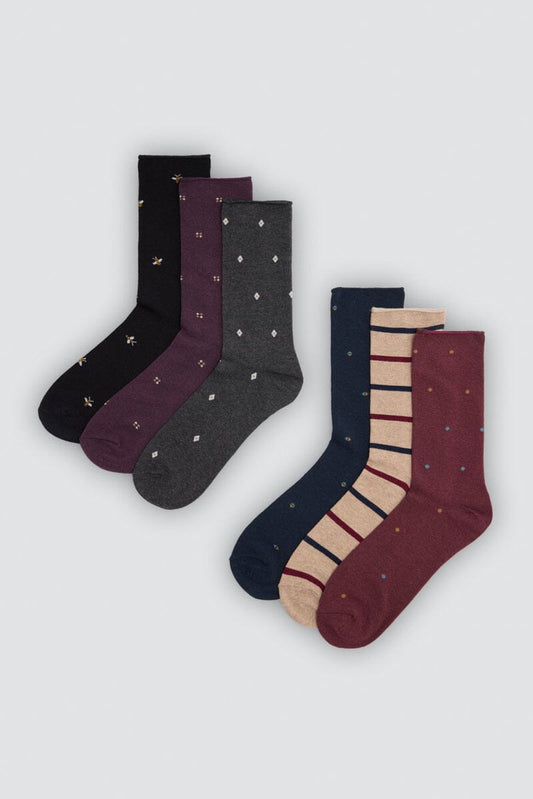 Calcetín Hombre Sin Puño Pack de 3 22110 Calcetines Ysabel Mora 